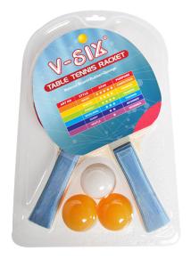 Quality Wooden Ping Pong Paddles With Blister Packing , Professional Table Tennis Balls wholesale
