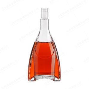Quality Glass Liquor Bottle with Cork 750ml 500ml 375ml 200ml 100ml Vodka Spirit Gin Rum wholesale