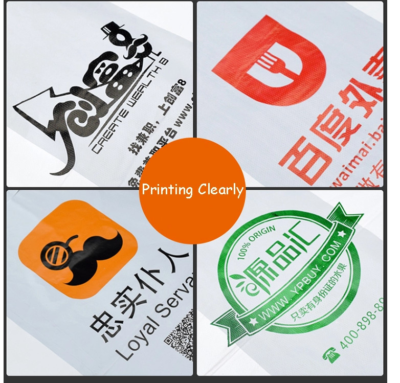 0.51 Mil Green T Shirt Bags Custom Printed For Shopping ISO9000 Certification