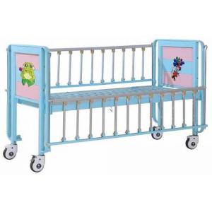 Quality Flat Pediatric Children Hospital Bed Four Wheels With Cross Brakes wholesale