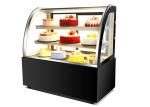 Curved Glass Cake Display Chiller Commercial Bakery Showcase Counter