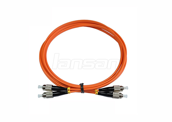 FC LSZH Duplex Fiber Optic Patch Cord For CATV System Length Customized