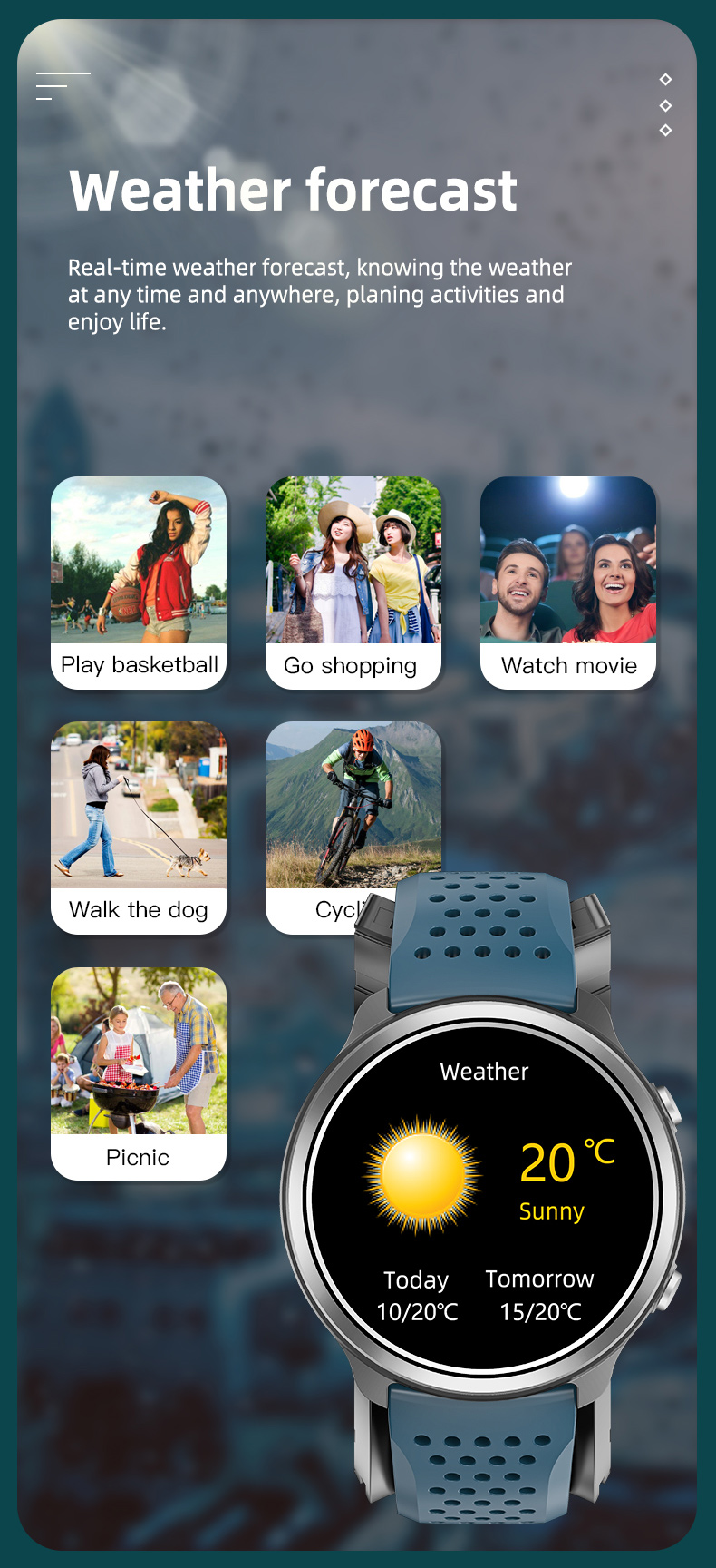 Air Pump Accurate ECG Blood Pressure Health Monitor Smart Watch P30 1.3 Inch For Healthcare