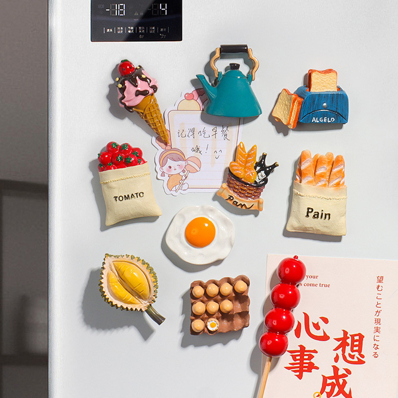 Customized Logo 3D Soft PVC Rubber Fridge Magnets For Fridge Decoration Zinc Alloy Material