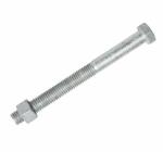 Solar Energy Fasteners Hex Head Bolt Hot Dip Galvanized BS3692 M16-260-220-40