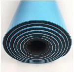 Natural Rubber Yoga Mat, Body position lines Non-Slip Fitness pad 5mm Excercise