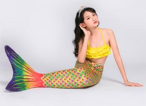 Quality Spandex Material Childrens Mermaid Tails , Realistic Mermaid Tails For Kids wholesale