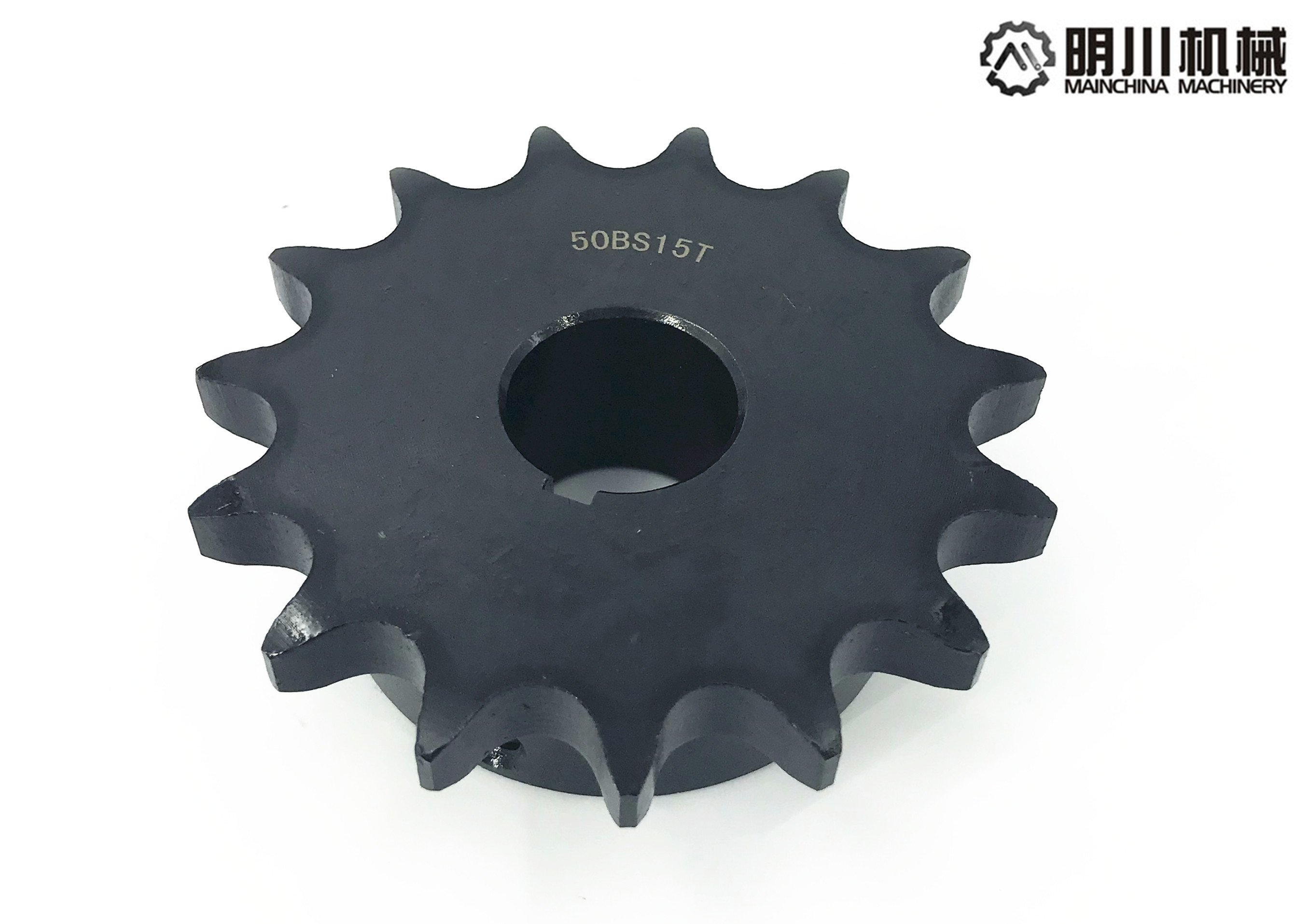 Forged Black Stainless Steel 50BS15T Link Chain Sprocket Strong Processing Capacity