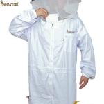 S-XXL Ventilated Bee Jacket With Round Veil Beekeeping Suit Bee Keeper Cotton