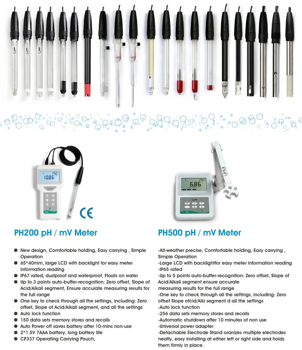 Professional Water pH Device with High Accuracy and -10.0°C-110.0°C Temperature Range