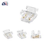 4pin 10mm LED Strip Connector Crystal Buckle Solderless Extension Terminal