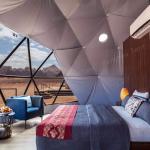 Geodesic Dome Glamping Prefabricated Tents Metal Frame Camping Tourism