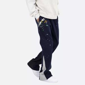 Quality Custom Cargo Pant Hip Hop Flare Pants Trousers 100% Cotton Loose Men's Sweatpants Cargo Pants wholesale