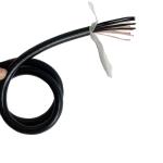 22AWG 18 Cores Bare Braided Copper Wire TPE Insulated Black