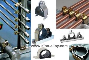 Quality Cushion clamps, galvanized steel cushion clamps with rubber inside wholesale
