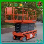 Long Deck Mobile Scissor Lift 300KG Hydraulic Construction Platform Lift