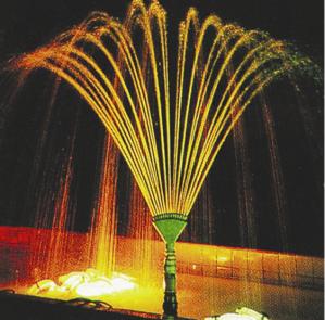 Quality DN25 Brass Phoenix Tale 1&quot; Parabolic Dancing Fountain Nozzles wholesale