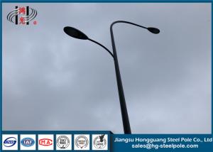 Quality RAL Powder Coated Polygonal Street Lamp Pole , Parking Lot Light Poles wholesale