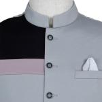 Men'S Cotton Stand Collar Waistcoat Custom For Special Occasion Party Wear