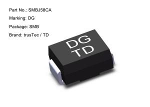 Quality Smb SMD TVS Diode 58V 600W Esd Suppressors SMBJ58CA wholesale