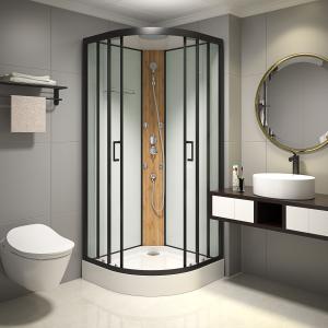 Quality 900*900*2150mmCustom Quadrant Sliding Door Shower Cubicles ,bamboo,low white tray wholesale