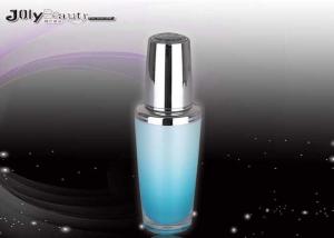 Quality Sky Blue Capacity 60ml Plastic Lotion Bottles 167mm Height wholesale