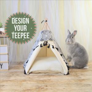 Quality 100 % Handmade DIY Teepee For Rabbits Hedgehog Ferret Washable wholesale