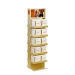 Classical Wine Display Stand Wooden Display Shelf Beverage Juice Stand For