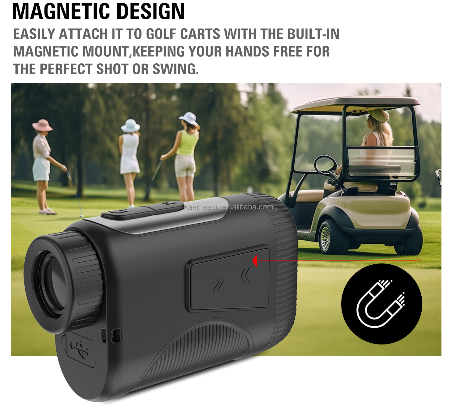 OEM 1000m Golf Laser Rangefinder Lightweight and Compact Good for Kids and Women