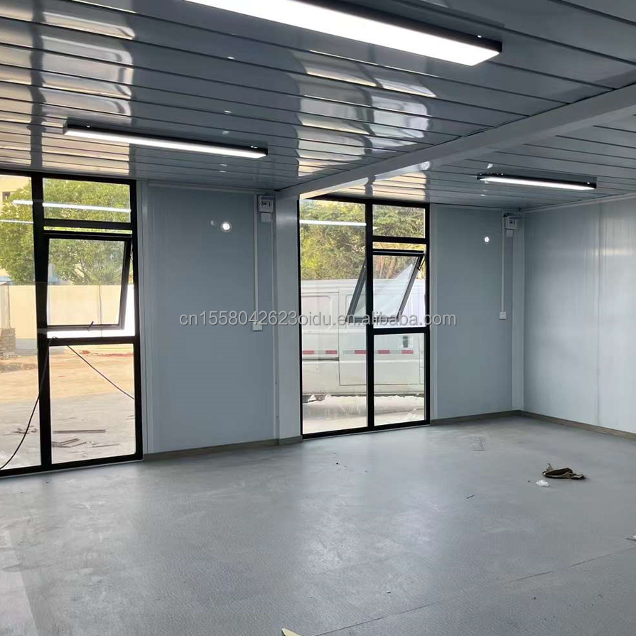 Customized Color Steel Frame Galvanized Steel Bending 180g Foldable Flat Pack Container House for Dormitory Accommodation