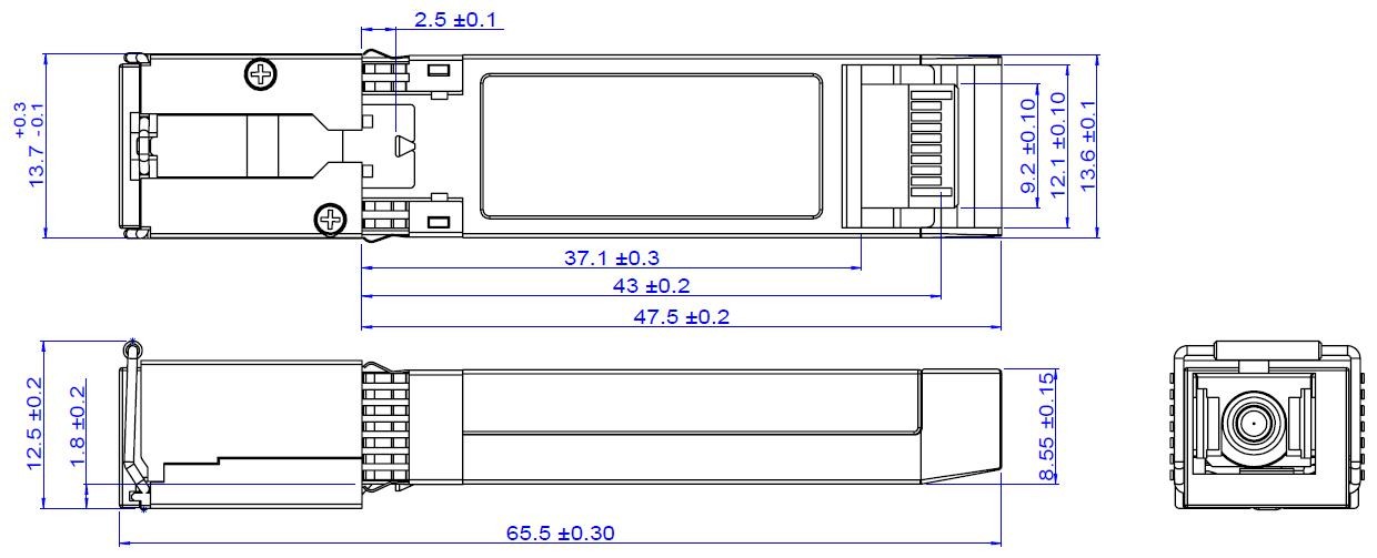 Generic GPON SFP Transceiver XGPON ONU N2a SFP+ Transceiver Module