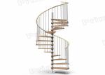 Small Custom Spiral Staircase Stainless Steel Carbon / Stainless Steel Post