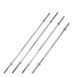 Quality 1200mm 1500mm 1800mm Solid Chromed Crossfit Barbell Bar With Sinlcok wholesale