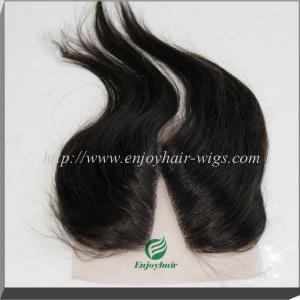 Quality U-part Lace top closure 4''x4''malaysian virgin hair natural color 10''-24''L straighthair wholesale
