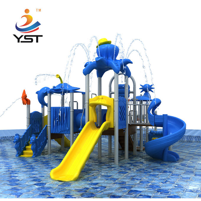 Happy Plastic Water Slide 1010 * 410 * 465 CM Skid Proof ROHS Approved