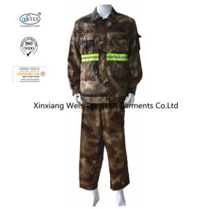 Quality Brown Camouflage Long Sleeve NFPA 2112 Fire Retardant Suit wholesale