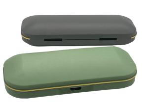 Quality Gold Stripe 150mm Plastic Glasses Case wholesale