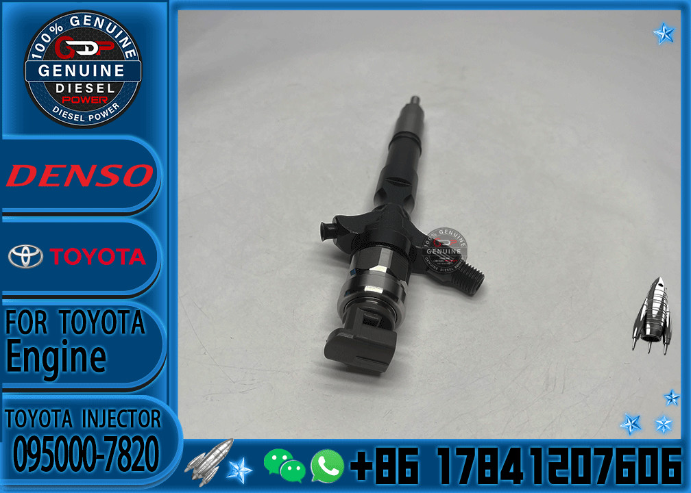 Common Rail Injection Nozzle 095000-7820 Diesel Fuel Injector 23670-30290 For Toyota