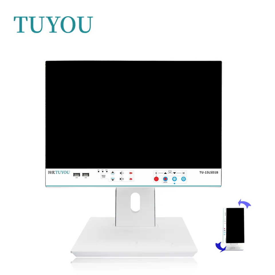 15 Inch FHD Flexible And Rigid Endoscope Camera System With Playback And USB Storage Function