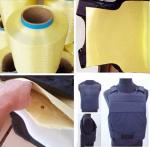 Lightweight Kevlar Fire Resistant Fabric Yellow High Strength Textile