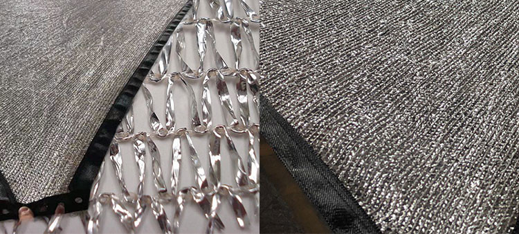 1m-6m Aluminum Sun Shade Net Mesh Shade Sunblock Shade Cloth UV Resistant