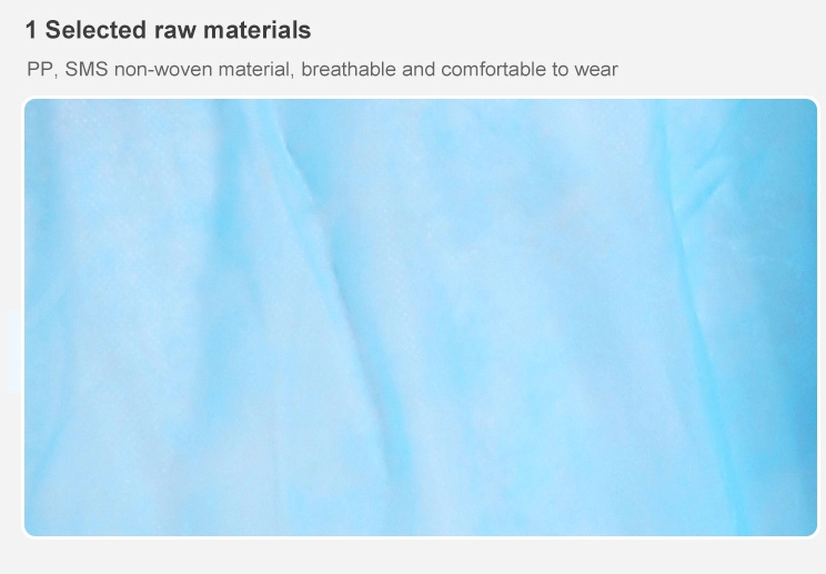 AAMI Level 2 Disposable Isolation Gown Knitted Cuffs