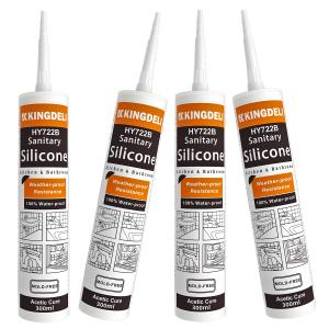 Quality High Quality Acetic Cure Adhesive Silicon RTV Transparent Glass Sealant wholesale