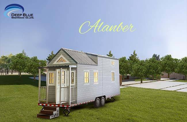 Modern Steel Frame Prefab Tiny Home On Wheels: Affordable Manufactured Homes