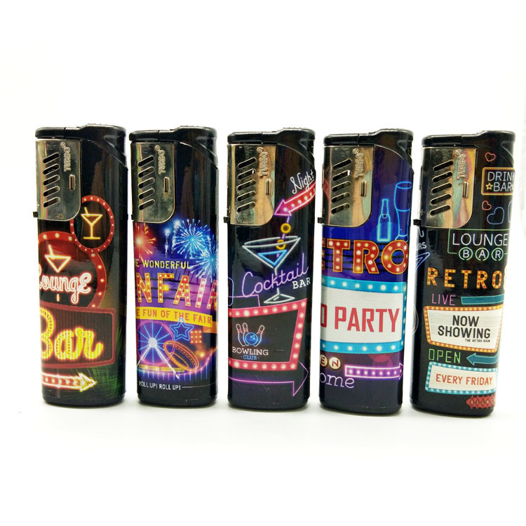 Wholesale Windproof Flip Electronic Smoking Lighter with ISO 9994 Certification