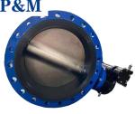 BS5155 ductile iron flanged butterfly valve with pin