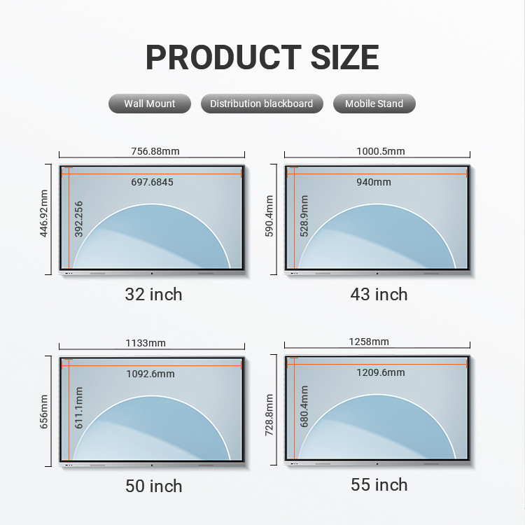 50 Inch Touch Screen Interactive Flat Panel Interactive Whiteboard