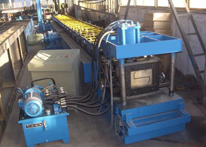 Galvanized Metal Purlin Roll Forming Machine , Door Frame Roll Forming Machine