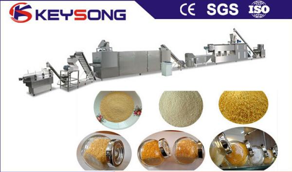 380 / 220v Bread Crumbing Machine , Breadcrumbs Industrial Food Processing