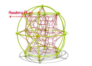 Quality Apple Type Child'S Commercial Rope Climbing Playground Equipment , Climbing Rope Frame wholesale
